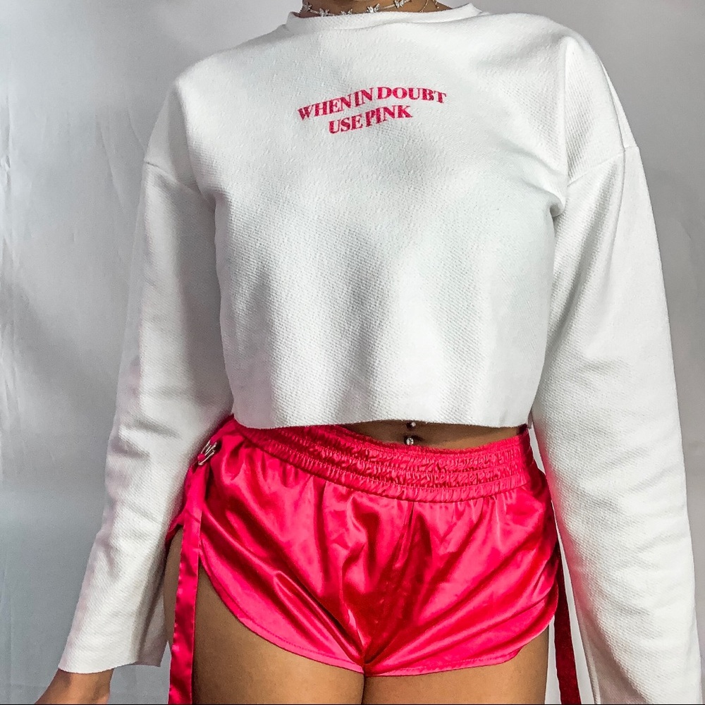 Zara White Graphic Sweatshirt